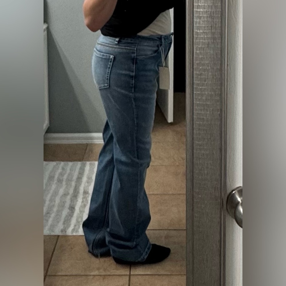 Classic Blue Denim Flamingals Boot Cut Jeans - Picture 5 of 7